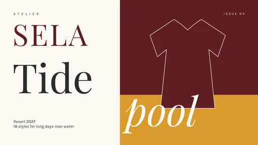 Atelier Sela concept presentation, slide 1